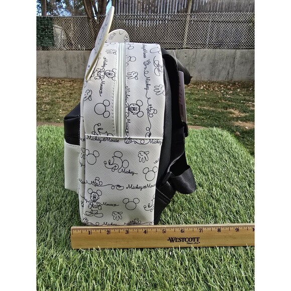 Bioworld Disney Women's Black & White Mickey Mouse Mini Backpack  W/3D Ears-NWT - Picture 6 of 14